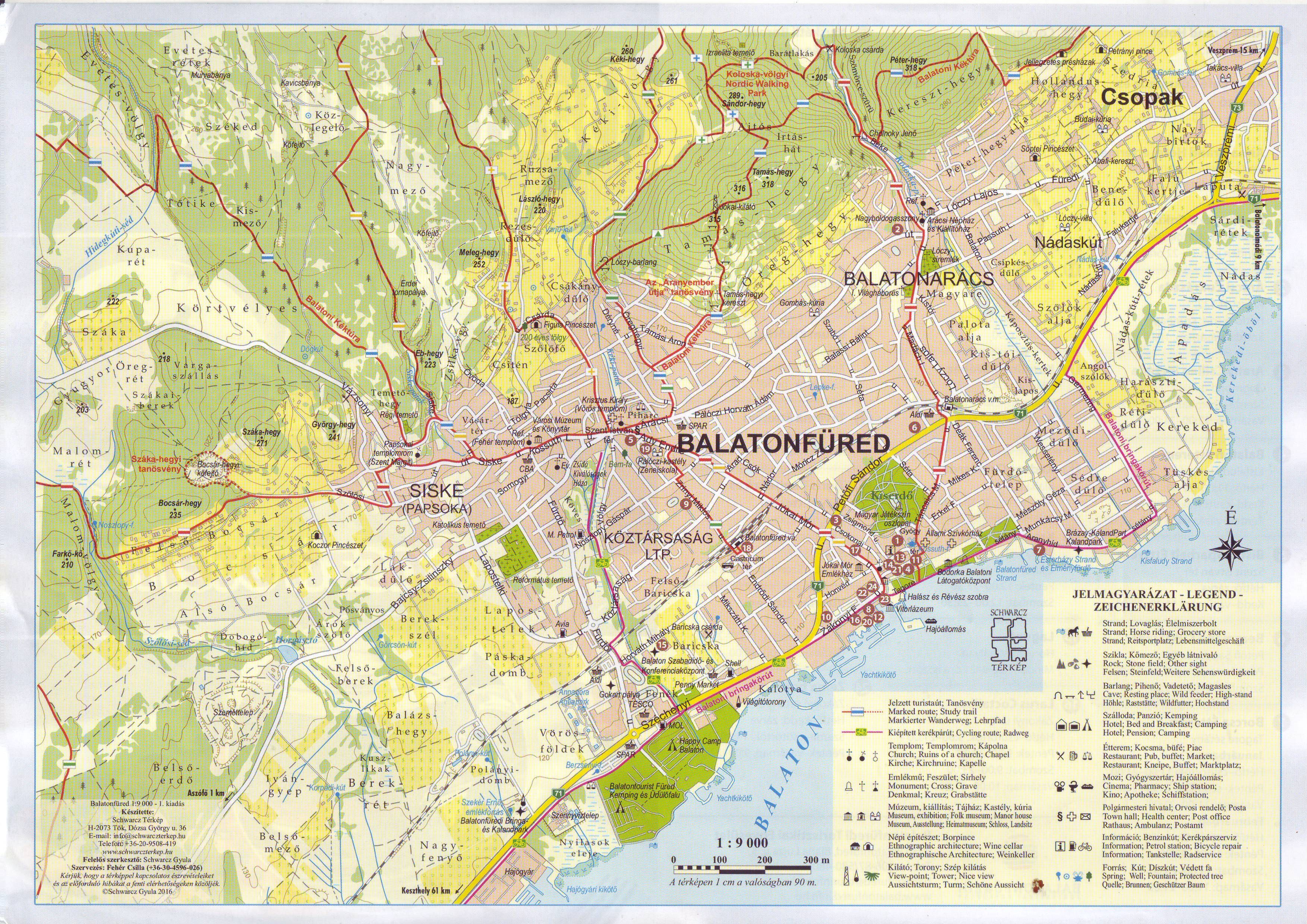 Balatonfüred térkép